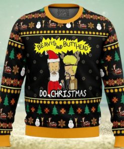 Beavis And Butthead Do Christmas Knitted Ugly Christmas Sweater