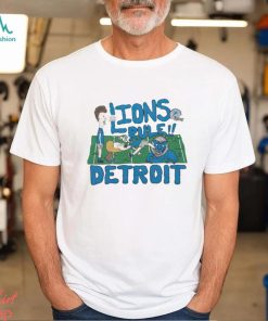 Beavis and Butt Head x Detroit Lions cartoon helmet shirt