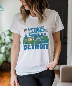 Beavis and Butt Head x Detroit Lions cartoon helmet shirt