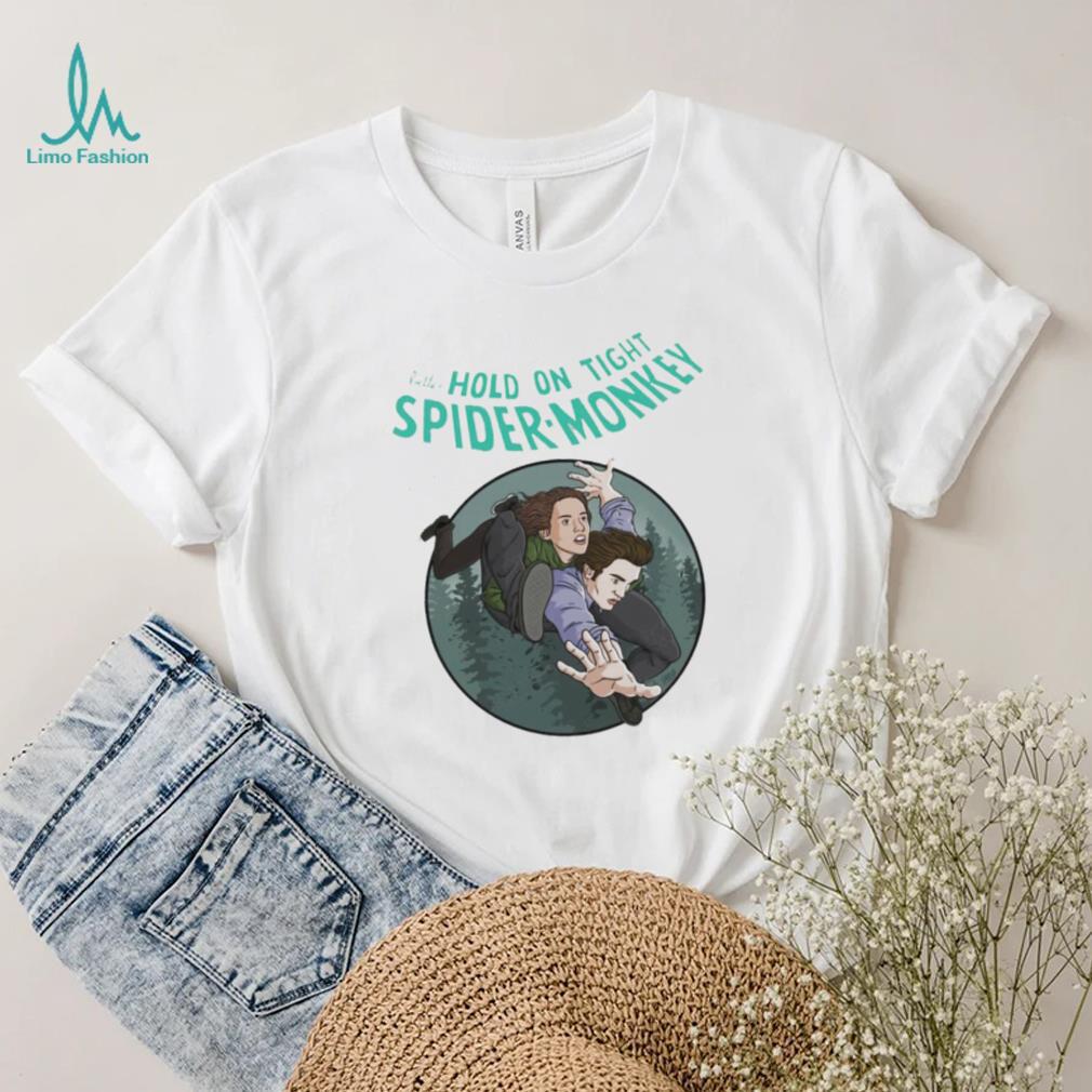 Bella and Edward Twilight X Amazing Spider Man better hold on tight spider monkey comic cover shirt Bella and Edward Twilight X Amazing Spider Man better hold on tight spider monkey comic cover shirt