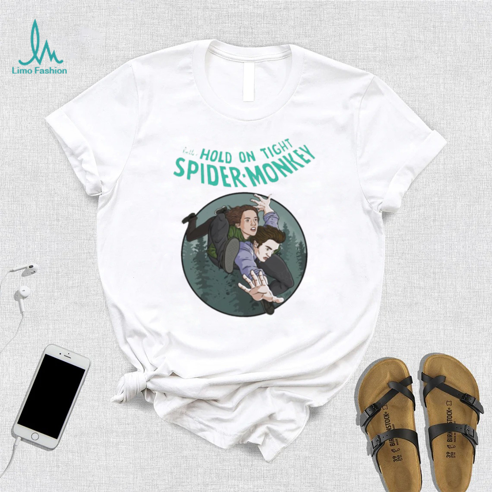 Bella and Edward Twilight X Amazing Spider Man better hold on tight spider monkey comic cover shirt Bella and Edward Twilight X Amazing Spider Man better hold on tight spider monkey comic cover shirt