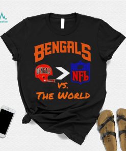 Bengals helmets vs The World NFL shirt, hoodie, sweater, long sleeve and tank top Bengals helmets vs The World NFL shirt