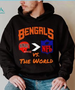 Bengals helmets vs The World NFL shirt, hoodie, sweater, long sleeve and tank top Bengals helmets vs The World NFL shirt