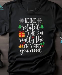 Best Being Related To Me Funny Christmas Family Pajamas Xmas T Shirts