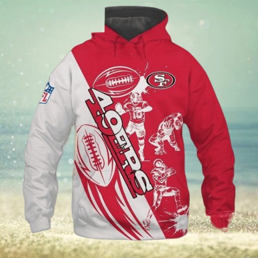 Best Hoodie For Men San Francisco 49ers Cartoon Player 3D Hoodie