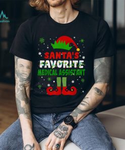 Best Santas Favorite Medical Assistant Funny Christmas Gifts T Shirts