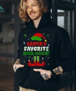Best Santas Favorite Medical Assistant Funny Christmas Gifts T Shirts