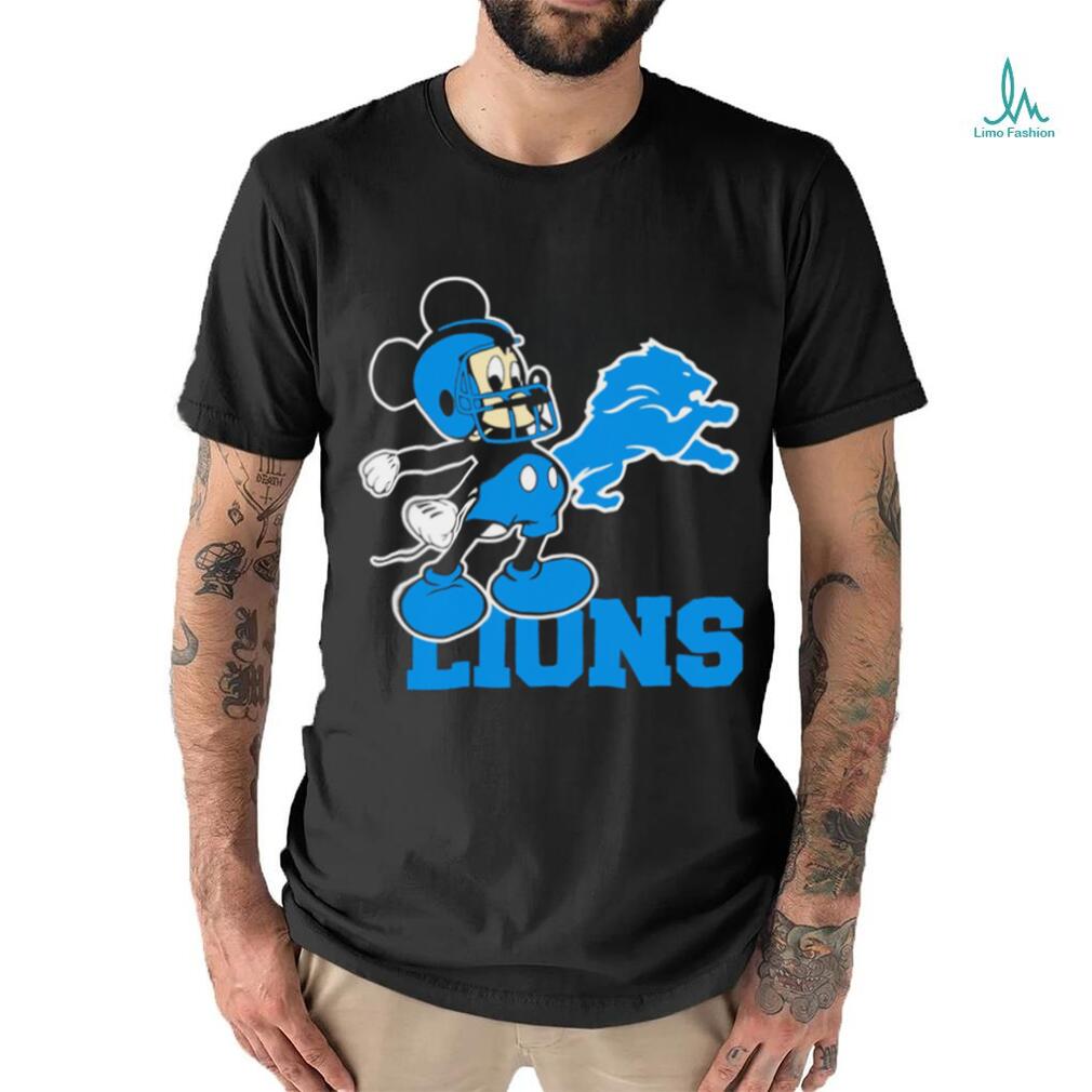 Best mickey Mouse cartoon NFL Detroit Lions football player helmet logo shirt Best mickey Mouse cartoon NFL Detroit Lions football player helmet logo shirt