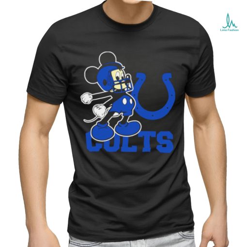 Best mickey Mouse cartoon NFL Indianapolis Colts football player helmet logo shirt