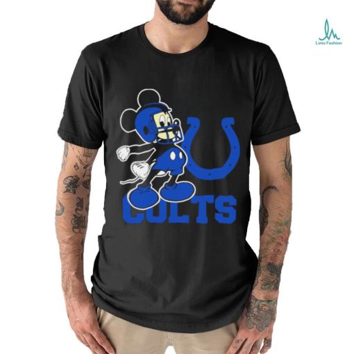 Best mickey Mouse cartoon NFL Indianapolis Colts football player helmet logo shirt