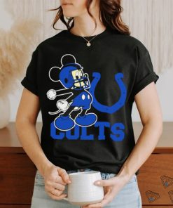 Best mickey Mouse cartoon NFL Indianapolis Colts football player helmet logo shirt