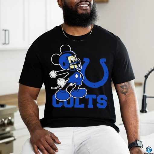 Best mickey Mouse cartoon NFL Indianapolis Colts football player helmet logo shirt
