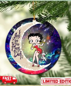 Betty Boop Love You To The Moon Galaxy Perfect Gift For Holiday Christmas Tree Decorations Ornament