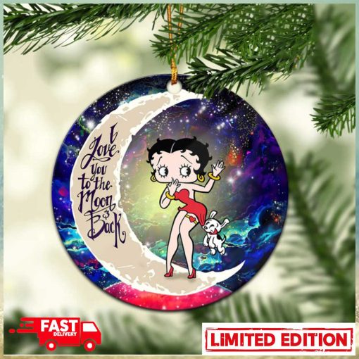 Betty Boop Love You To The Moon Galaxy Perfect Gift For Holiday Christmas Tree Decorations Ornament