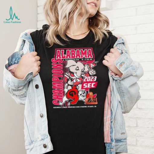 Big Al Mascot Alabama Crimson Tide 2023 SEC Champions Shirt
