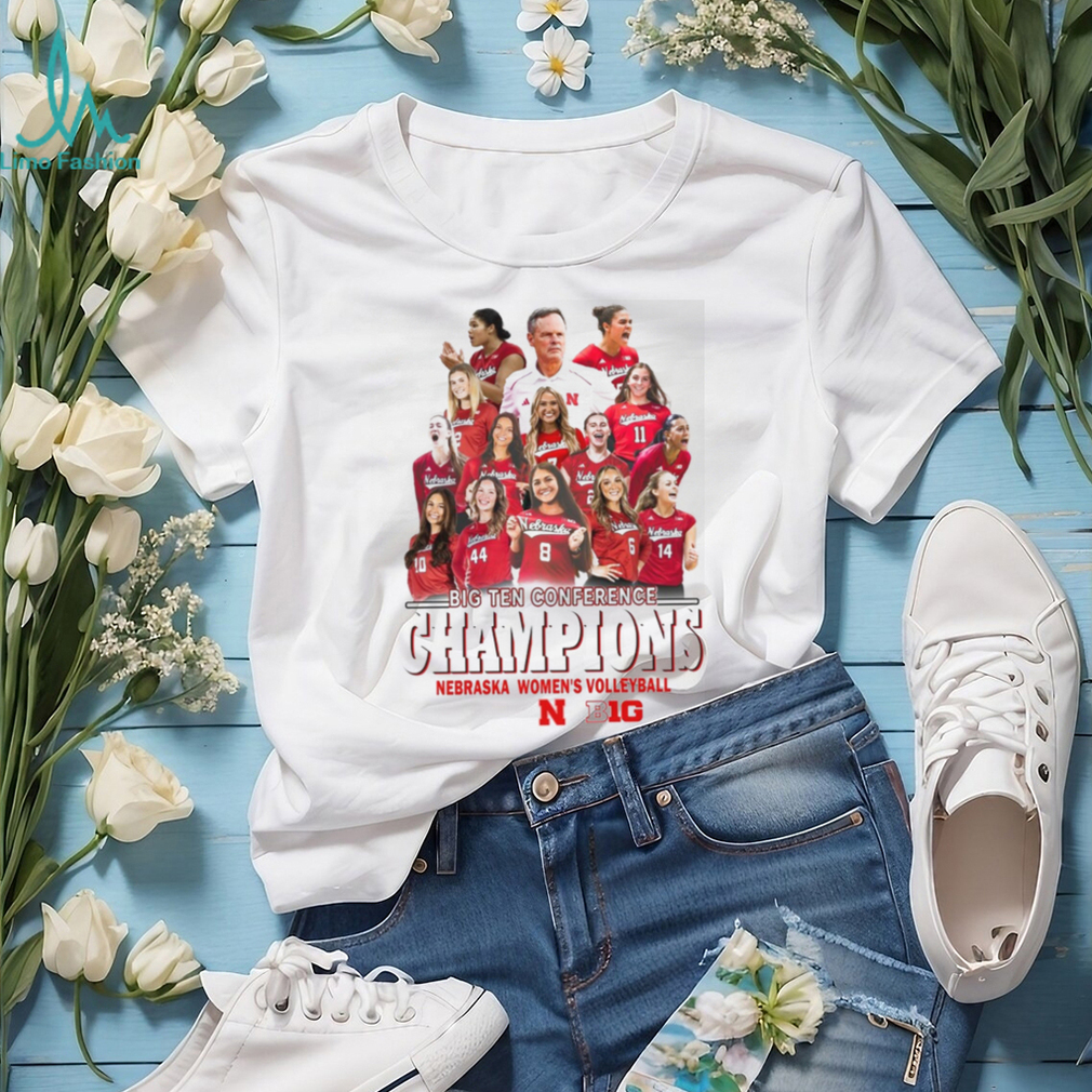 Big Ten Conference Champions Nebraska Women’s Volleyball 2023 T Shirt Big Ten Conference Champions Nebraska Women’s Volleyball 2023 T Shirt