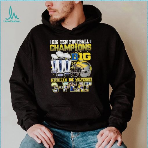 Big Ten Football Champions Michigan Wolverines 3 peat shirt