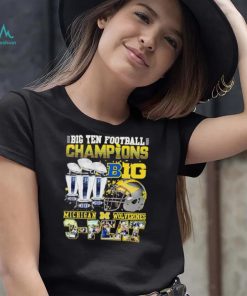 Big Ten Football Champions Michigan Wolverines 3 peat shirt