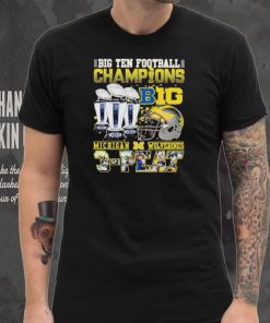 Big Ten Football Champions Michigan Wolverines 3 peat shirt