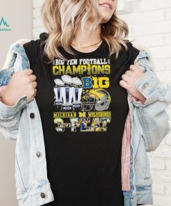 Big Ten Football Champions Michigan Wolverines 3 peat shirt