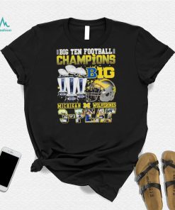 Big Ten Football Champions Michigan Wolverines 3 peat shirt