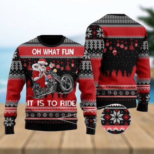 Biker Motorcycle Lover Xmas Vacation Time Christmas Sweater