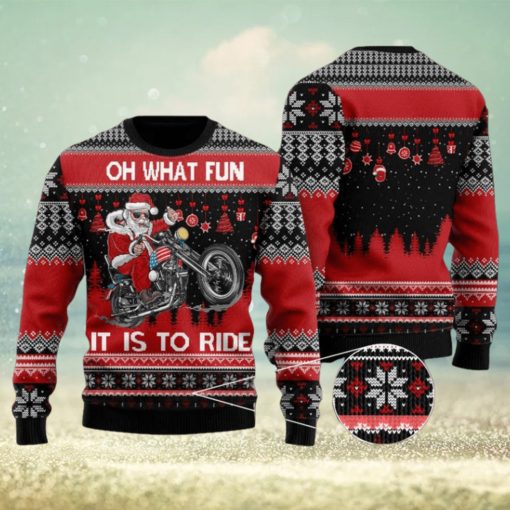 Biker Motorcycle Lover Xmas Vacation Time Christmas Sweater