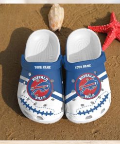 Bills Logo Pattern Custom Name Clogs