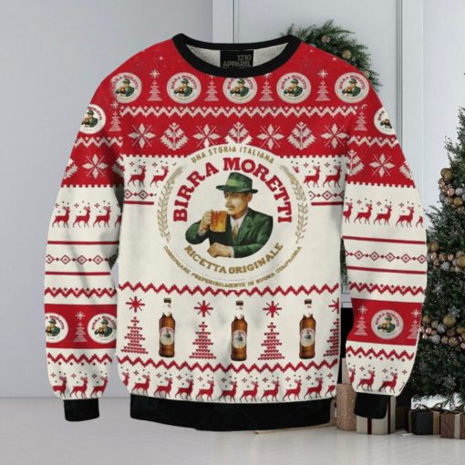 Birra Moretti 3D Printed Christmas Sweater