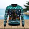 Black Cat Meowy All Over Printed Knitted Wool Xmas Sweater