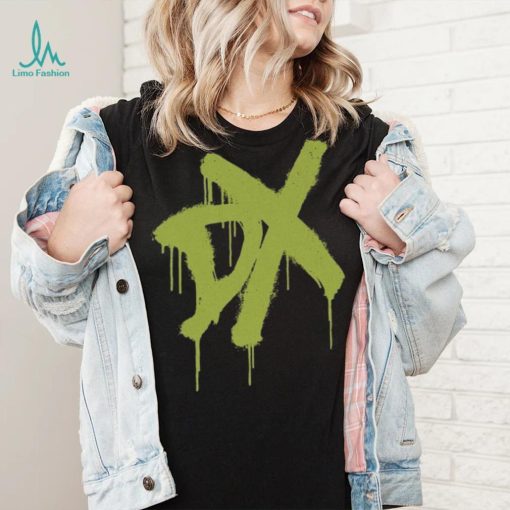Black D Generation X Spray Paint Logo Shirt