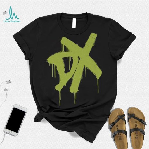 Black D Generation X Spray Paint Logo Shirt