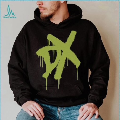 Black D Generation X Spray Paint Logo Shirt