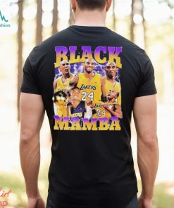 Black Mamba Kobe Bryant Los Angeles Lakers photos t shirt