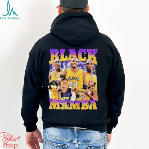 Black Mamba Kobe Bryant Los Angeles Lakers photos t shirt