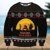 Black Cat Falalala Knitted Ugly Xmas Sweater
