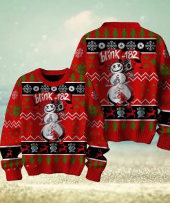 Blink 182 Custom Snowman Ugly Christmas Sweater