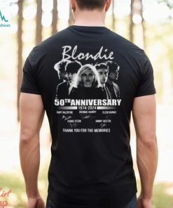 Blonedie 50th Anniversary 1974 – 2024 Thank You For The Memories T Shirt