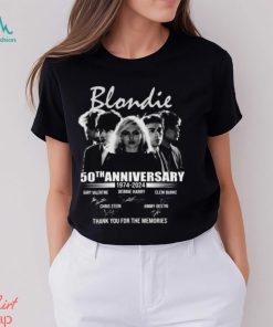 Blonedie 50th Anniversary 1974 – 2024 Thank You For The Memories T Shirt