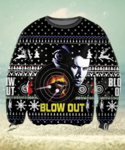 Blow Out Poster Knitted Ugly Xmas Sweater