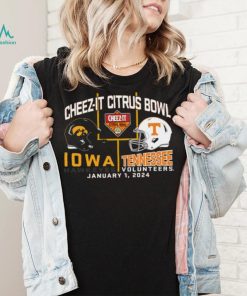 Blue 84 Adult 2024 Citrus Bowl Iowa Hawkeyes vs. Tennessee Volunteers Dueling T Shirt