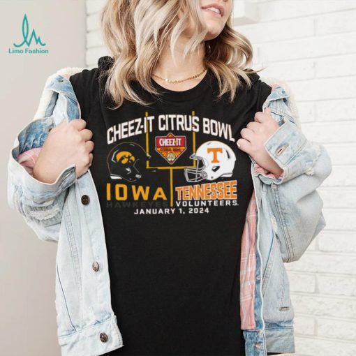 Blue 84 Adult 2024 Citrus Bowl Iowa Hawkeyes vs. Tennessee Volunteers Dueling T Shirt