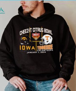 Blue 84 Adult 2024 Citrus Bowl Iowa Hawkeyes vs. Tennessee Volunteers Dueling T Shirt