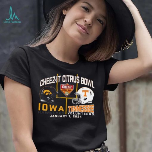 Blue 84 Adult 2024 Citrus Bowl Iowa Hawkeyes vs. Tennessee Volunteers Dueling T Shirt