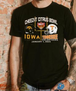 Blue 84 Adult 2024 Citrus Bowl Iowa Hawkeyes vs. Tennessee Volunteers Dueling T Shirt