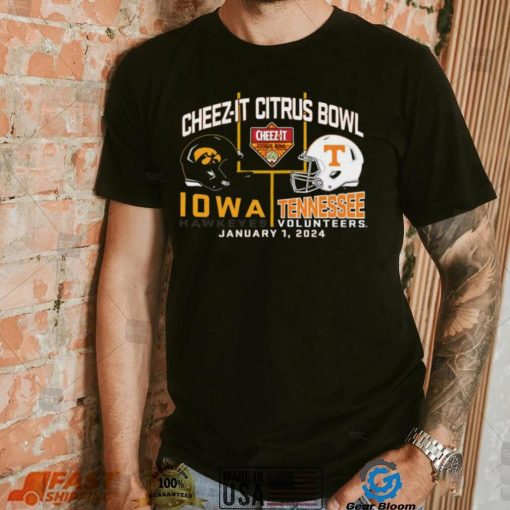 Blue 84 Adult 2024 Citrus Bowl Iowa Hawkeyes vs. Tennessee Volunteers Dueling T Shirt