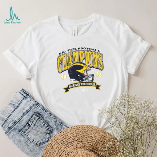 Blue 84 Michigan Wolverines 2023 Big Ten Football Conference Champions T Shirt