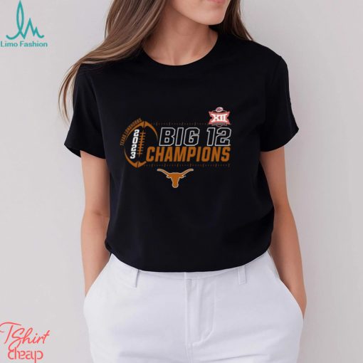 Blue 84 Texas Longhorns Youth Black 2023 Big 12 Football Conference Champions Locker Room T Shirt