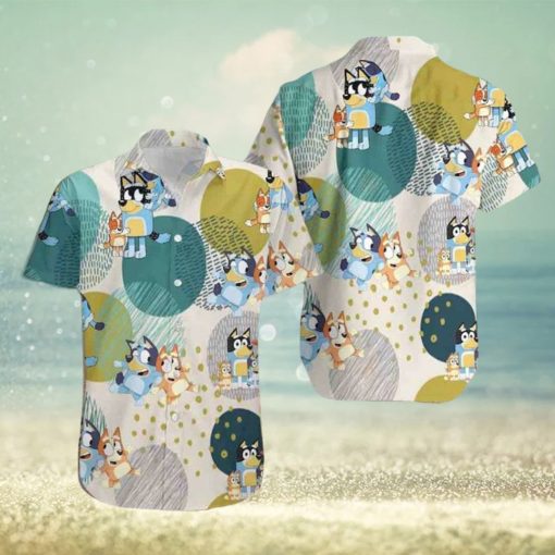 Bluey Hawaiian Shirt Bluey Family Bluey Characters Summer