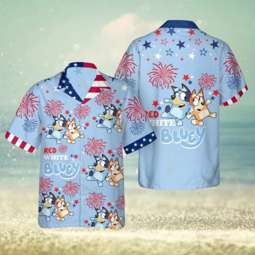 Bluey Hawaiian Shirt Independence Day Cool Hawaiian Shirts